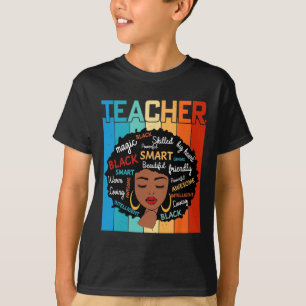 Zwarte Leraar Magie Zwarte Geschiedenis Onderwijs T-shirt