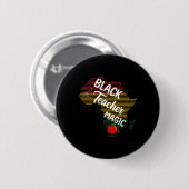 Zwarte Leraar Magische Vrouwen Pride Juneteenth Ce Ronde Button 5,7 Cm (Voorkant /achterkant)