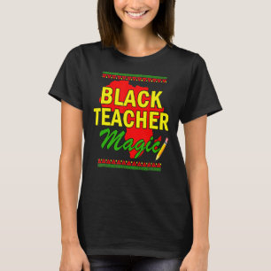 Zwarte-leraar Magische Zwarte Geschiedenis Maand A T-shirt