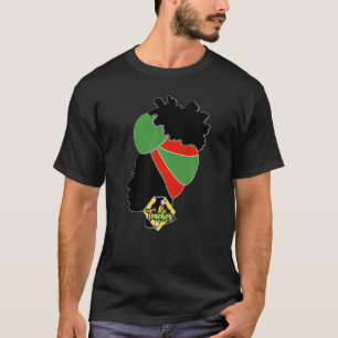 Zwarte leraar Queens Melanin Women Sista leraren T-shirt