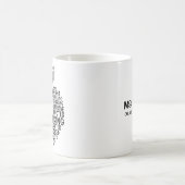 Zwarte leraar waardering typografie Apple Koffiemok (Center)