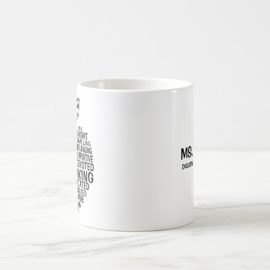 Zwarte leraar waardering typografie Apple Koffiemok (Center)