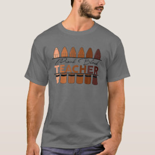 Zwarte leraar Zwarte geschiedenis maand docent T-shirt