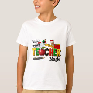 Zwarte Leraren Magie Afro-Amerikaanse Zwarte Gesch T-shirt