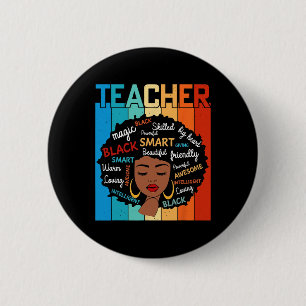 Zwarte Leraren Magie Zwarte Geschiedenis Educatie  Ronde Button 5,7 Cm