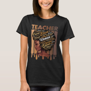 Zwarte Leraren Magie Zwarte Geschiedenis Educatie T-shirt