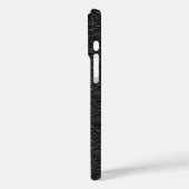 Zwarte Leren Monogram Hoes Vintage (Achterkant / Links)