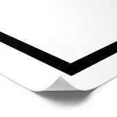 Zwarte letter H Poster (Hoek)