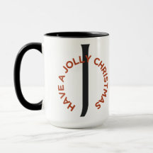 Zwarte letter J rode tekst hebben een vrolijke ker