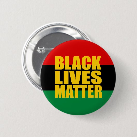 "ZWARTE LEVENS" 2,25 inch Ronde Button 5,7 Cm (Voorkant /achterkant)