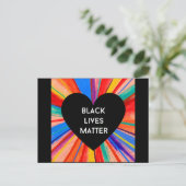 ZWARTE LEVENS briefkaart (Staand voorkant)