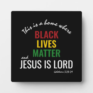 ZWARTE LEVENS   JESUS IS LORD Declaration Fotoplaat