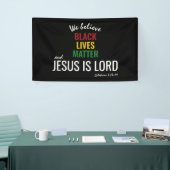 ZWARTE LEVENS | JESUS IS LORD Declaration Spandoek (Beurs)