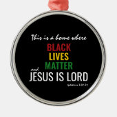 ZWARTE LEVENS | JESUS IS LORD-Galatians Metalen Ornament (Voorkant)