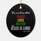 ZWARTE LEVENS | JESUS IS LORD KERAMISCH ORNAMENT (Links)