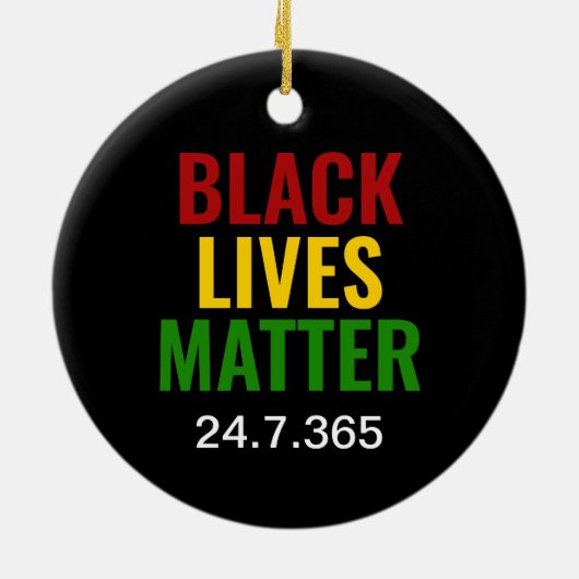 ZWARTE LEVENS KWESTIE 24.7.365 BHM KERAMISCH ORNAMENT (Achterkant)