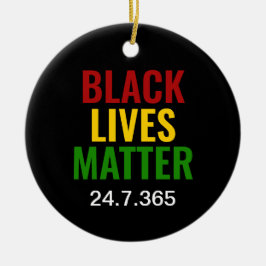 ZWARTE LEVENS KWESTIE 24.7.365 BHM KERAMISCH ORNAMENT