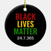 ZWARTE LEVENS KWESTIE 24.7.365 BHM KERAMISCH ORNAMENT (Achterkant)