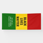 ZWARTE LEVENS KWESTIE, allemaal één in CHRIST Chri Spandoek (Horizontaal)