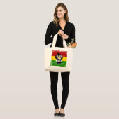 ZWARTE LEVENS KWESTIE, allemaal in het Christelijk Grote Tote Bag (Voorkant (model))