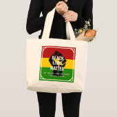 ZWARTE LEVENS KWESTIE, allemaal in het Christelijk Grote Tote Bag (Voorkant (product))