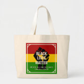 ZWARTE LEVENS KWESTIE, allemaal in het Christelijk Grote Tote Bag (Voorkant)