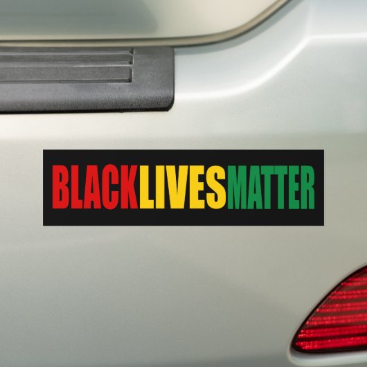 "ZWARTE LEVENS KWESTIE" BUMPERSTICKER (Op auto)