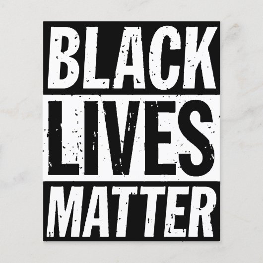 "ZWARTE LEVENS KWESTIE" FLYER (Voorkant)