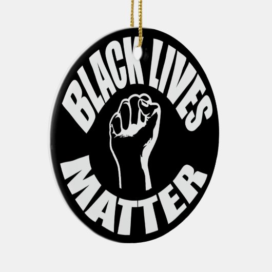 "ZWARTE LEVENS KWESTIE" KERAMISCH ORNAMENT (Rechts)