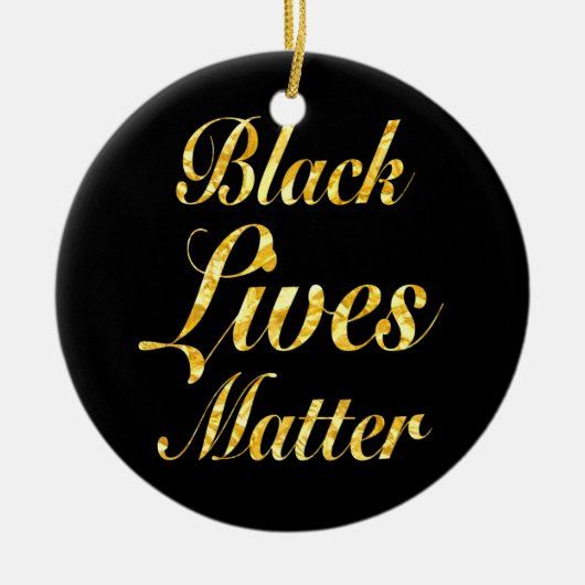 "ZWARTE LEVENS KWESTIE" KERAMISCH ORNAMENT (Voorkant)