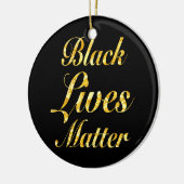 "ZWARTE LEVENS KWESTIE" KERAMISCH ORNAMENT (Links)