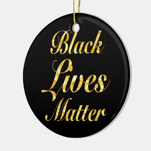 "ZWARTE LEVENS KWESTIE" KERAMISCH ORNAMENT (Links)