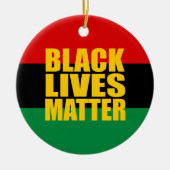 "ZWARTE LEVENS KWESTIE" KERAMISCH ORNAMENT (Voorkant)