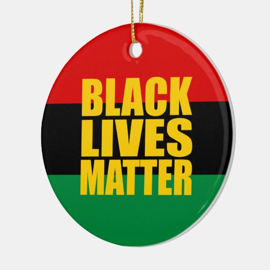 "ZWARTE LEVENS KWESTIE" KERAMISCH ORNAMENT (Links)