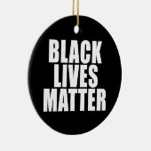 "ZWARTE LEVENS KWESTIE" KERAMISCH ORNAMENT (Rechts)