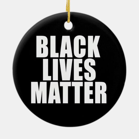 "ZWARTE LEVENS KWESTIE" KERAMISCH ORNAMENT (Achterkant)