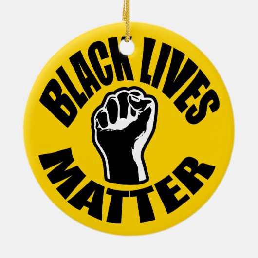 "ZWARTE LEVENS KWESTIE" KERAMISCH ORNAMENT (Achterkant)