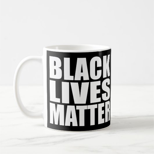 "ZWARTE LEVENS KWESTIE" KOFFIEMOK (Links)