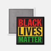 "ZWARTE LEVENS KWESTIE" MAGNEET (Voorkant / Achterkant)