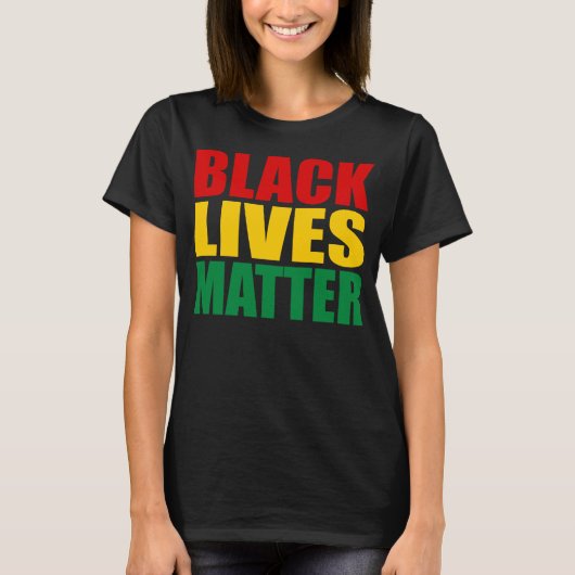 "ZWARTE LEVENS KWESTIE" T-SHIRT (Voorkant)