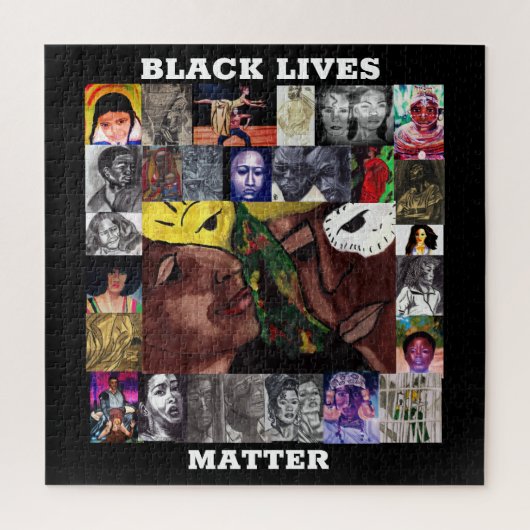 ZWARTE LEVENS KWESTIES LEGPUZZEL (Verticaal)