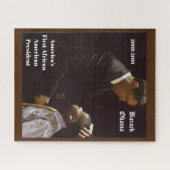 ZWARTE LEVENS MATTER BARACK OBAMA LEGPUZZEL (Horizontaal)