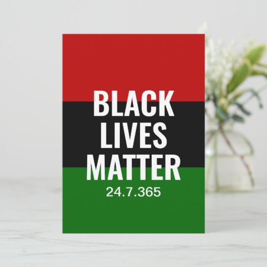 ZWARTE LEVENS MATTER BLM BHM 24.7.365 (Staand voorkant)