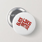 ZWARTE LEVENS - RACISME IS EEN KANKER RONDE BUTTON 5,7 CM (Voorkant /achterkant)
