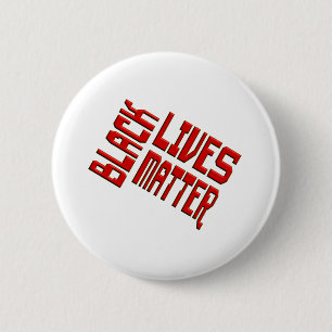 ZWARTE LEVENS - RACISME IS EEN KANKER RONDE BUTTON 5,7 CM