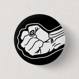 zwarte levens ronde button 3,2 cm