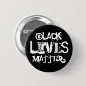 ZWARTE LEVENS RONDE BUTTON 5,7 CM (Voorkant /achterkant)