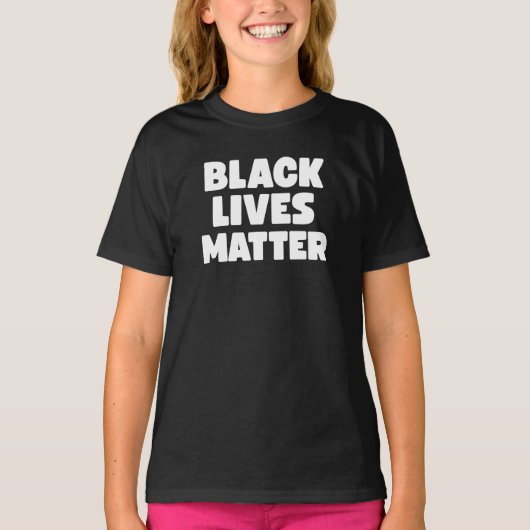 ZWARTE LEVENS TELEN T-SHIRT (Voorkant)