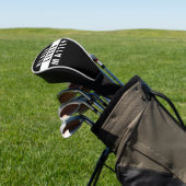 Zwarte Levens Tellen Golf Hoofddeksel Golfheadcover (Insitu)