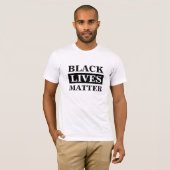 Zwarte Levens Tellen T-shirt (Voorkant volledig)